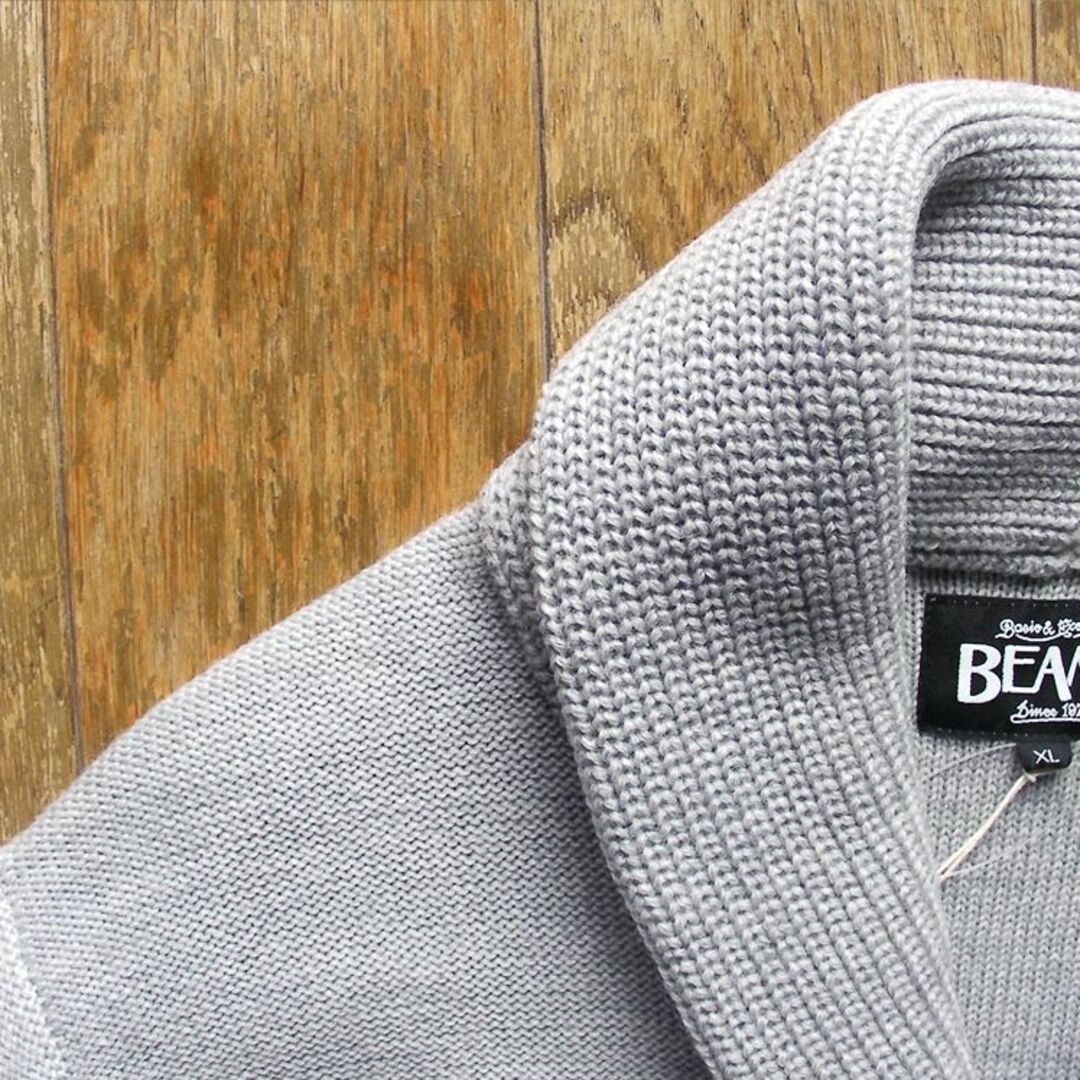 BEAMS ビームス ウールカーディガン LL ★タグ付き新品 A□36