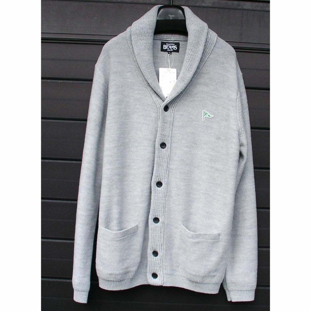 BEAMS ビームス ウールカーディガン LL ★タグ付き新品 A□36
