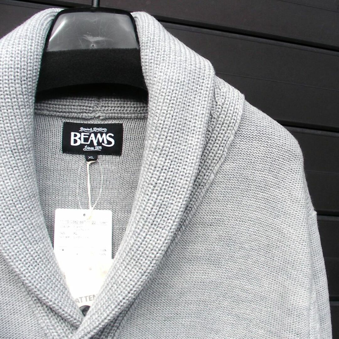 BEAMS ビームス ウールカーディガン LL ★タグ付き新品 A□36