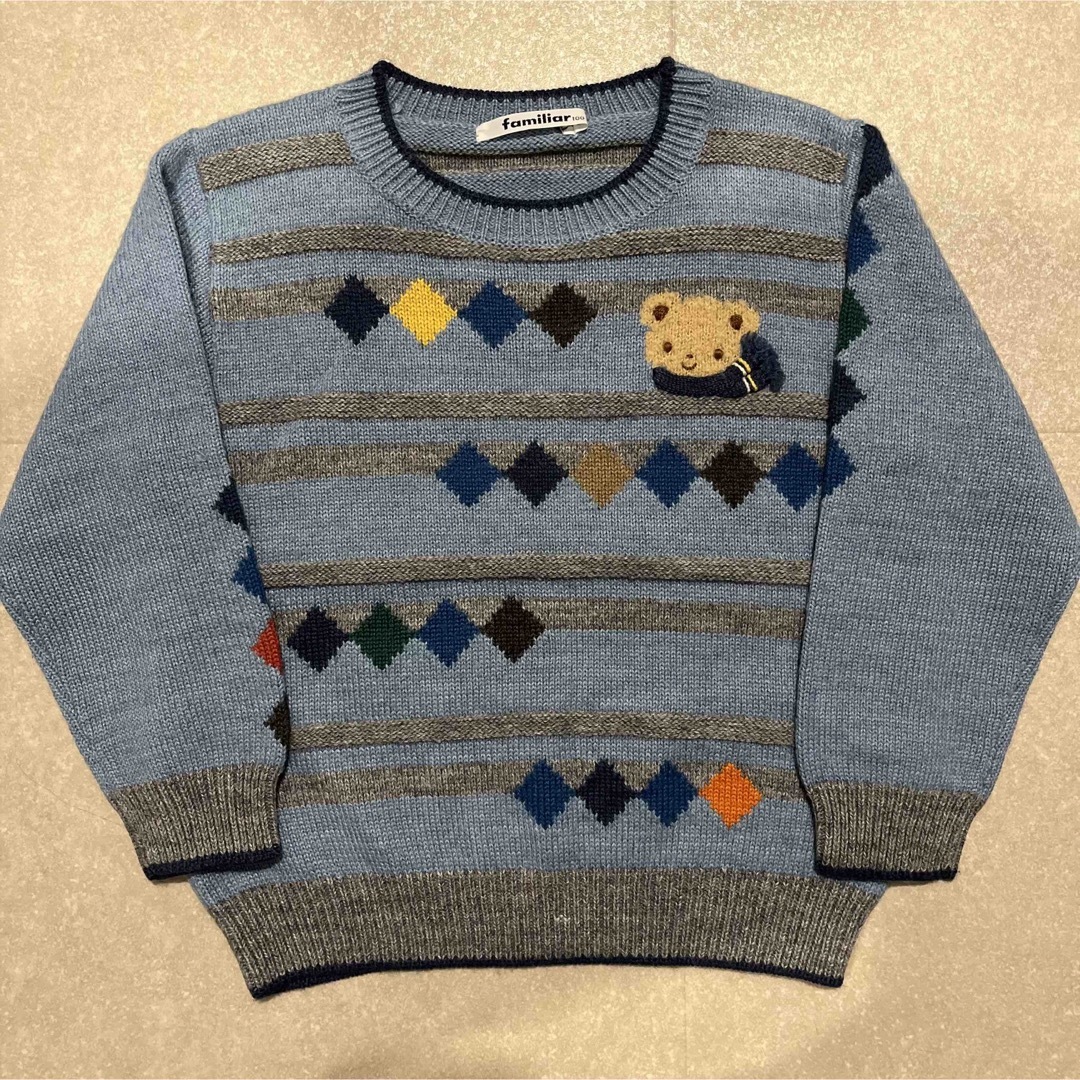 familiar(ファミリア)の【値下げ】美品　ファミリア  セーター　100 キッズ/ベビー/マタニティのキッズ服男の子用(90cm~)(ニット)の商品写真