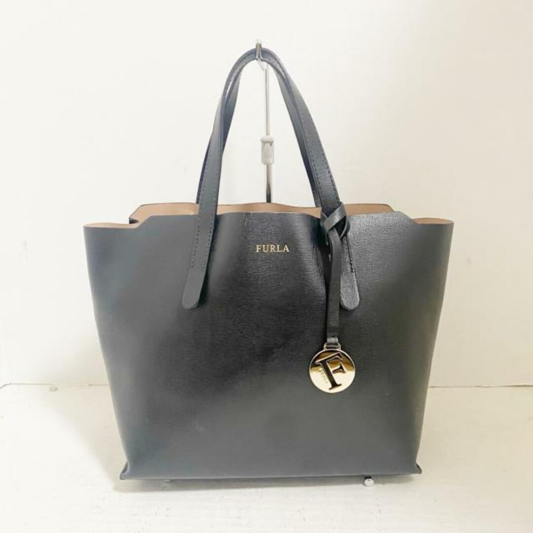 保障できる FURLA(フルラ) 黒- レザー トートバッグ 黒 レザー バッグ ...