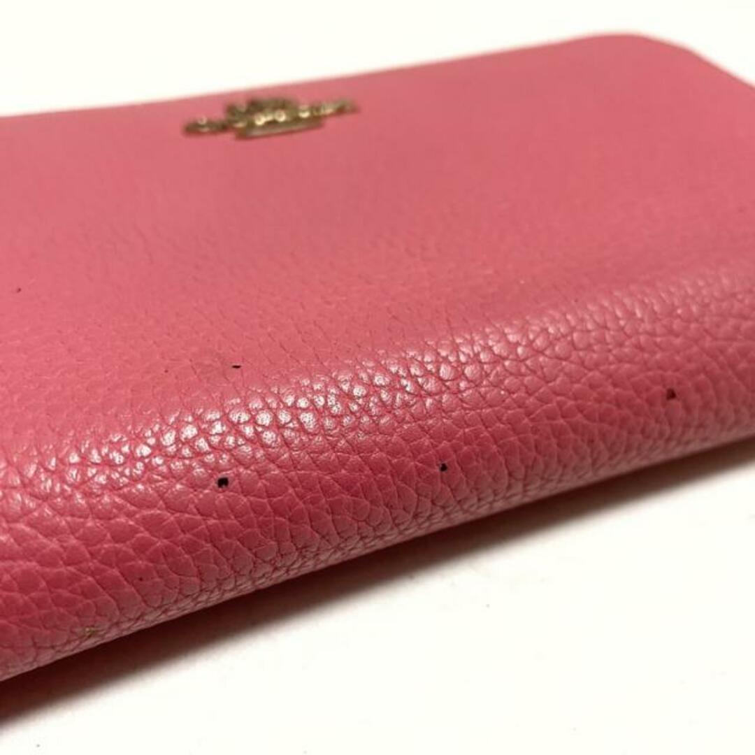 COACH - COACH(コーチ) 長財布 58059 ピンク レザーの通販 by ブラン