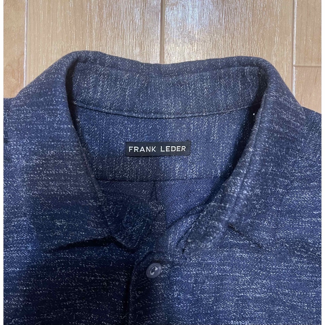 FRANK LEDER - FRANK LEDER ウールシャツ 比翼 ドイツ製 ごま塩の通販