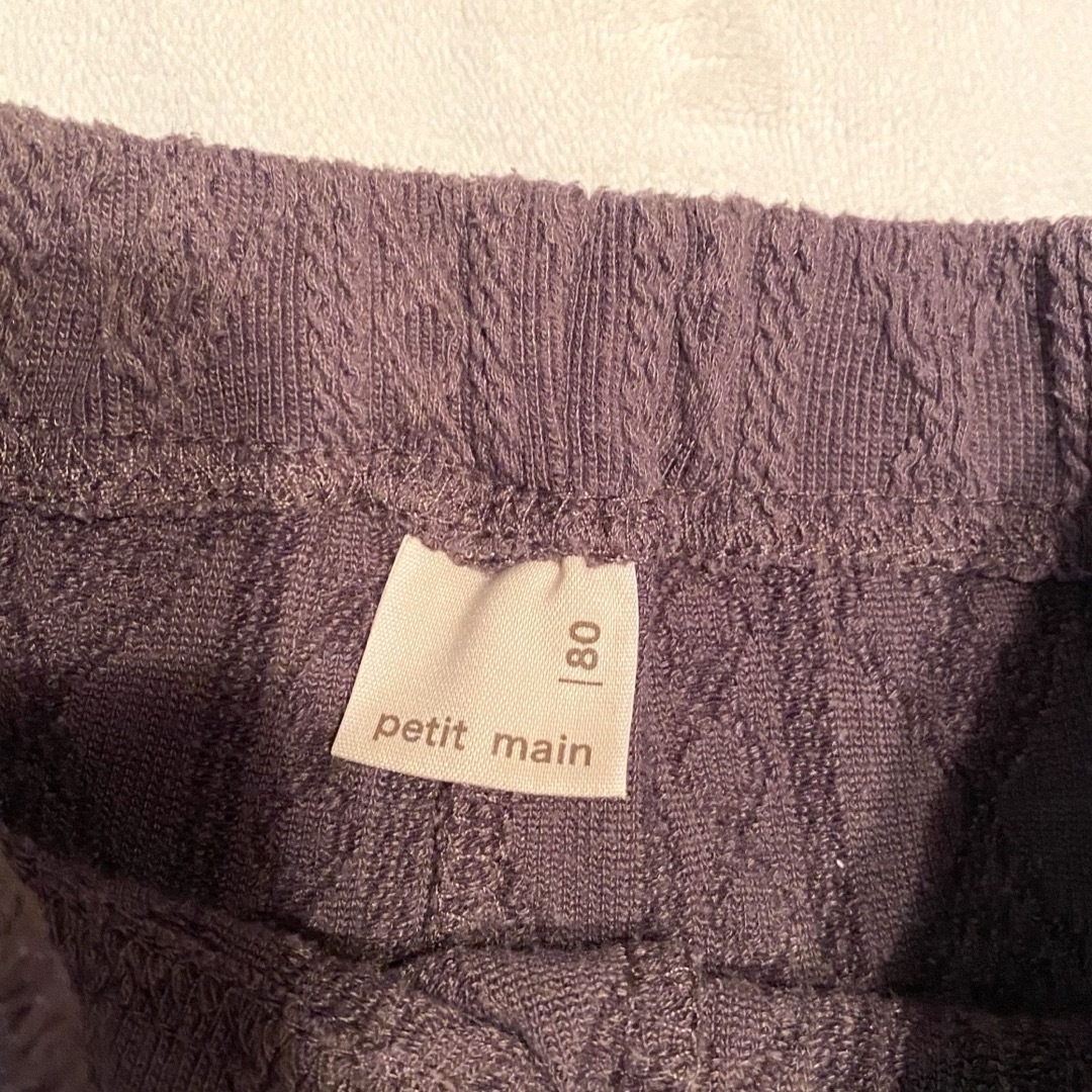 petit main(プティマイン)のpetit main パンツ　2点セット　サイズ80.90 キッズ/ベビー/マタニティのベビー服(~85cm)(パンツ)の商品写真