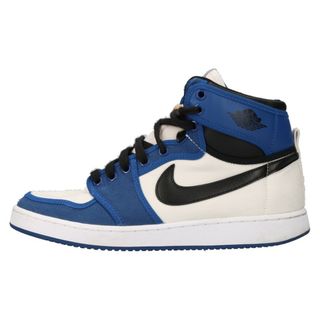 ナイキ(NIKE)のNIKE ナイキ AIR JORDAN 1 KO HIGH STORM BLUE エアジョーダン1 ノックアウト ハイカットスニーカー ブルー/ホワイト DO5047‐401 US8(スニーカー)