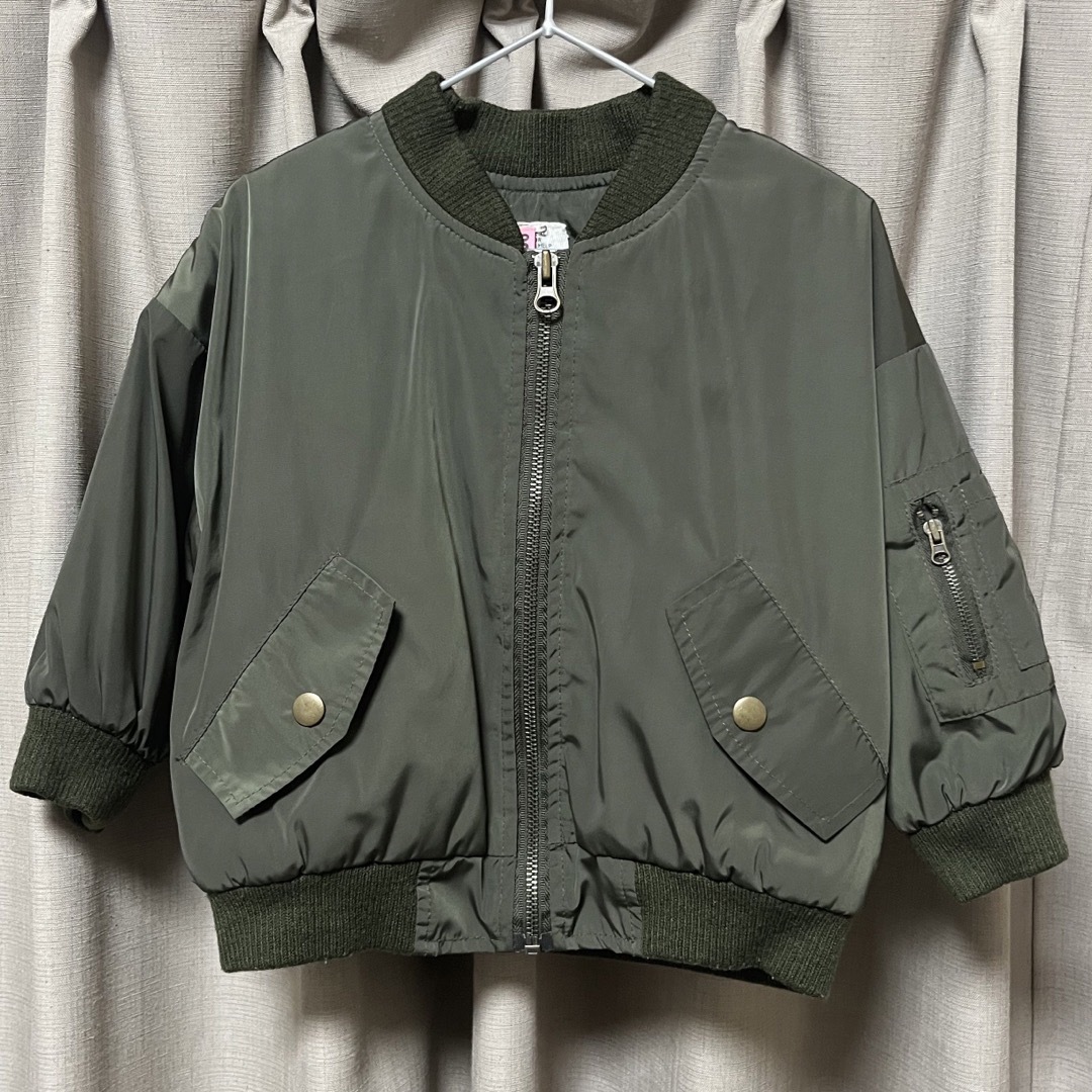 monmimi my authentic MA-1 S(90) キッズ/ベビー/マタニティのキッズ服男の子用(90cm~)(ジャケット/上着)の商品写真