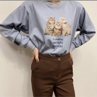 Treat Ürself Treat cat long T-shirts(Tシャツ(長袖/七分))
