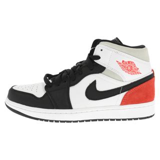 ナイキ(NIKE)のNIKE ナイキ AIR JORDAN1 MID SE エアジョーダン1 ミッド ミッドカットスニーカー ホワイト/レッド 852542-100 US8.5(スニーカー)