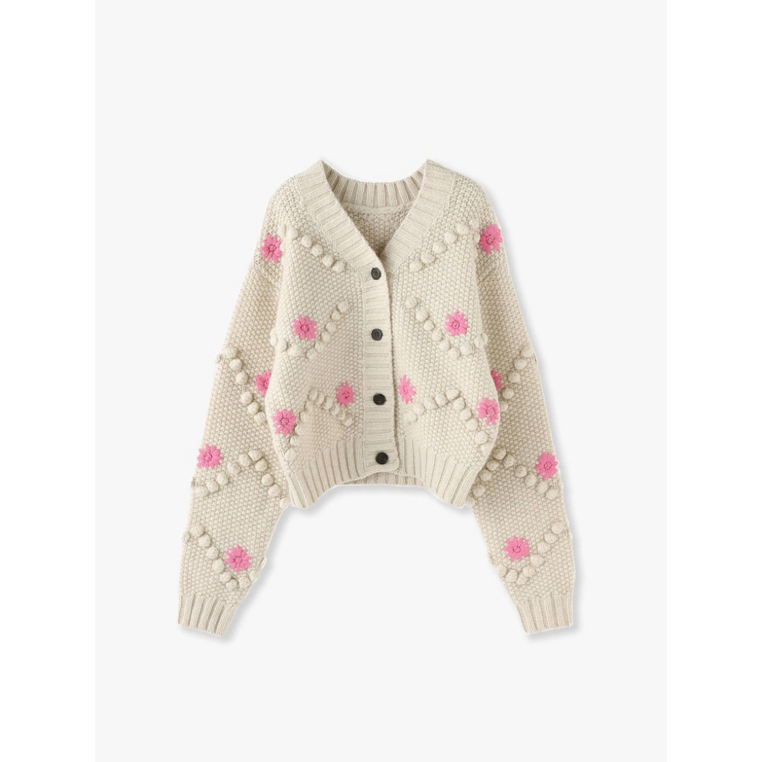 Ron Herman(ロンハーマン)のRHC Popcorn Flower Knit Cardigan■ロンハーマン レディースのトップス(ニット/セーター)の商品写真