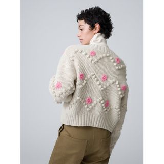 ロンハーマン(Ron Herman)のRHC Popcorn Flower Knit Cardigan■ロンハーマン(ニット/セーター)