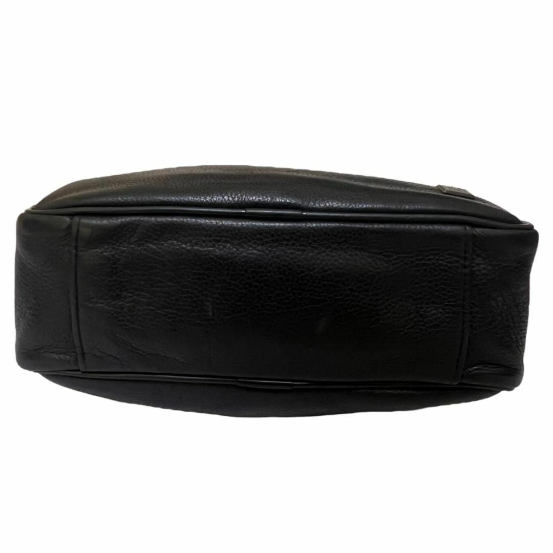 Dunhill(ダンヒル)の良品　ダンヒル　ショルダーバッグ　レザー　ブラック　斜め掛け　黒　フラップ レディースのバッグ(ショルダーバッグ)の商品写真