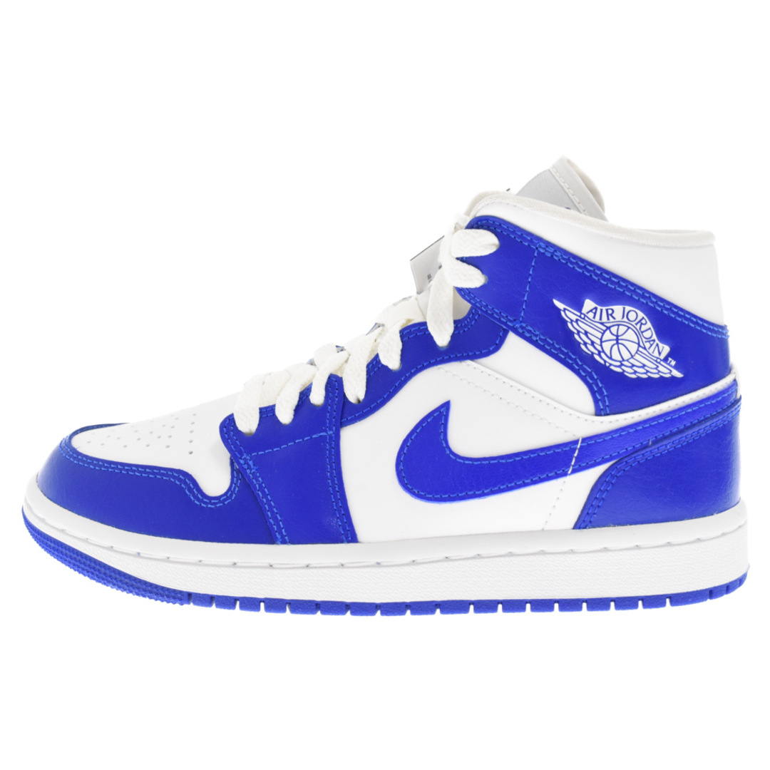 245センチワイズNIKE ナイキ WMNS AIR JORDAN 1 MID KENTUCKY BLUE ウィメンズ エア ジョーダン 1 ミッド スニーカー ケンタッキー ブルー US5.5/22.5cm BQ6472-104