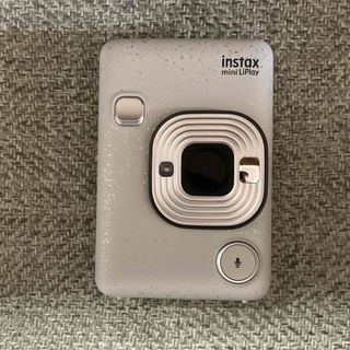 フジフイルム(富士フイルム)のチェキ　instax mini LiPlay ストーンホワイト(フィルムカメラ)