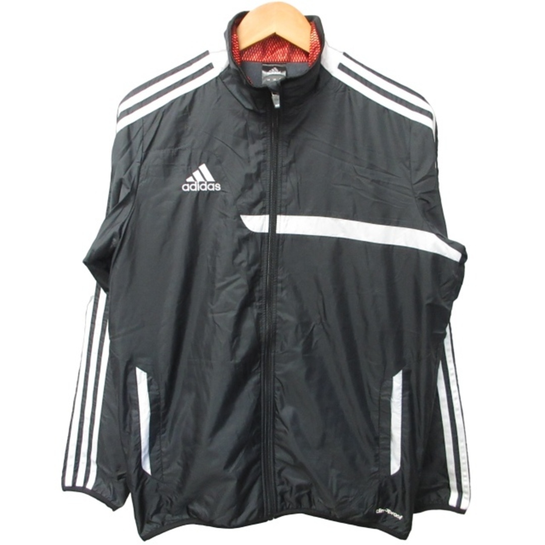 adidas(アディダス)のアディダス F43917 トラックジャケット ウインドブレーカー 黒 S STK メンズのジャケット/アウター(ブルゾン)の商品写真