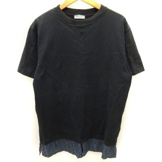 ディオール(Dior)のディオール 21SS レイヤードTシャツ 半袖 コットン 紺 XS(Tシャツ/カットソー(半袖/袖なし))