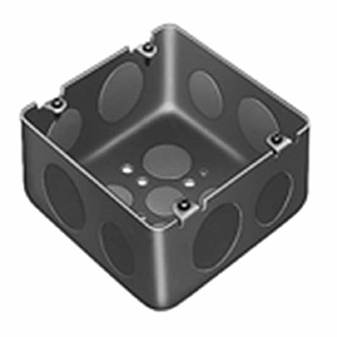 塗装大型四角アウトレットボックス深型 20個入 DS3854B-20 インテリア/住まい/日用品のインテリア/住まい/日用品 その他(その他)の商品写真