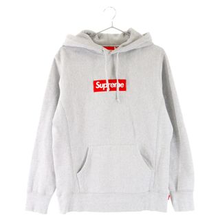 SUPREME シュプリーム 17AW Box Logo Hooded Sweatshirt ボックスロゴ スウェットパーカー グレー Size M