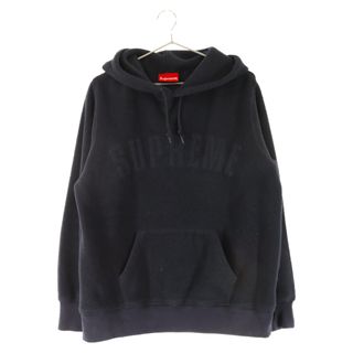 シュプリーム(Supreme)のSUPREME シュプリーム 18AW Polartec Hooded Sweatshirt アーチロゴポーラテックフーデットシャツ プルオーバーパーカー ネイビー(パーカー)