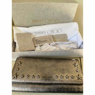 ジミーチュウ(JIMMY CHOO)の2021年秋冬 ジミーチュウ 薄め品管バーコード付き スタースタッズ付き長財布(長財布)