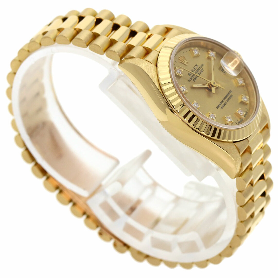 ROLEX(ロレックス)のROLEX 69178G デイトジャスト 10P ダイヤモンド 腕時計 K18YG K18YG K18YG レディース レディースのファッション小物(腕時計)の商品写真