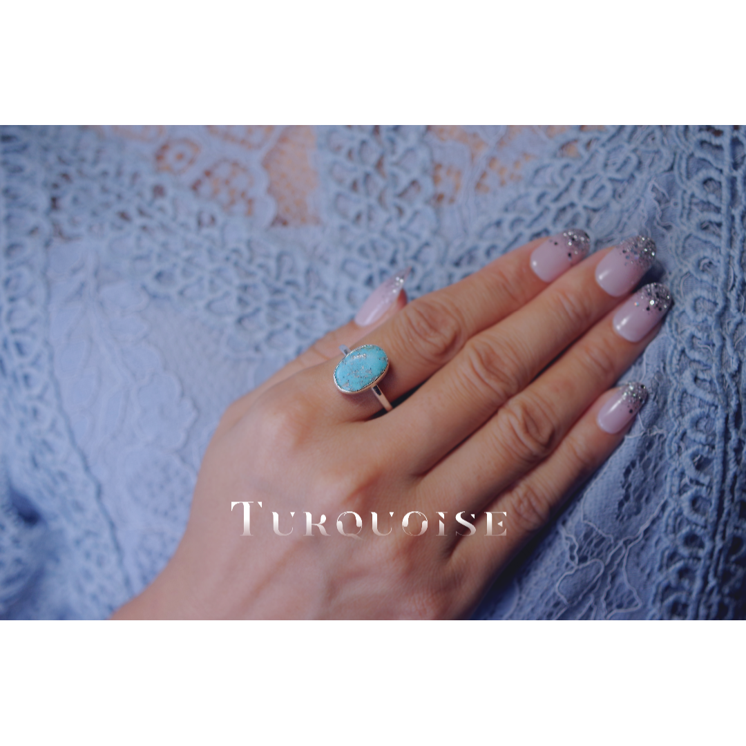 New☆ 新作 ☆『Turquoise』☆世界でひとつのリングsilver925 レディースのアクセサリー(リング(指輪))の商品写真