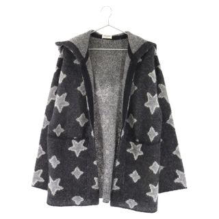 サンローラン(Saint Laurent)のSAINT LAURENT PARIS サンローランパリ 16AW Star Mohair Cardigan 457116 Y1ET2 スター ボタンレス モヘヤ混ニットカーディガン ブラック レディース(カーディガン)