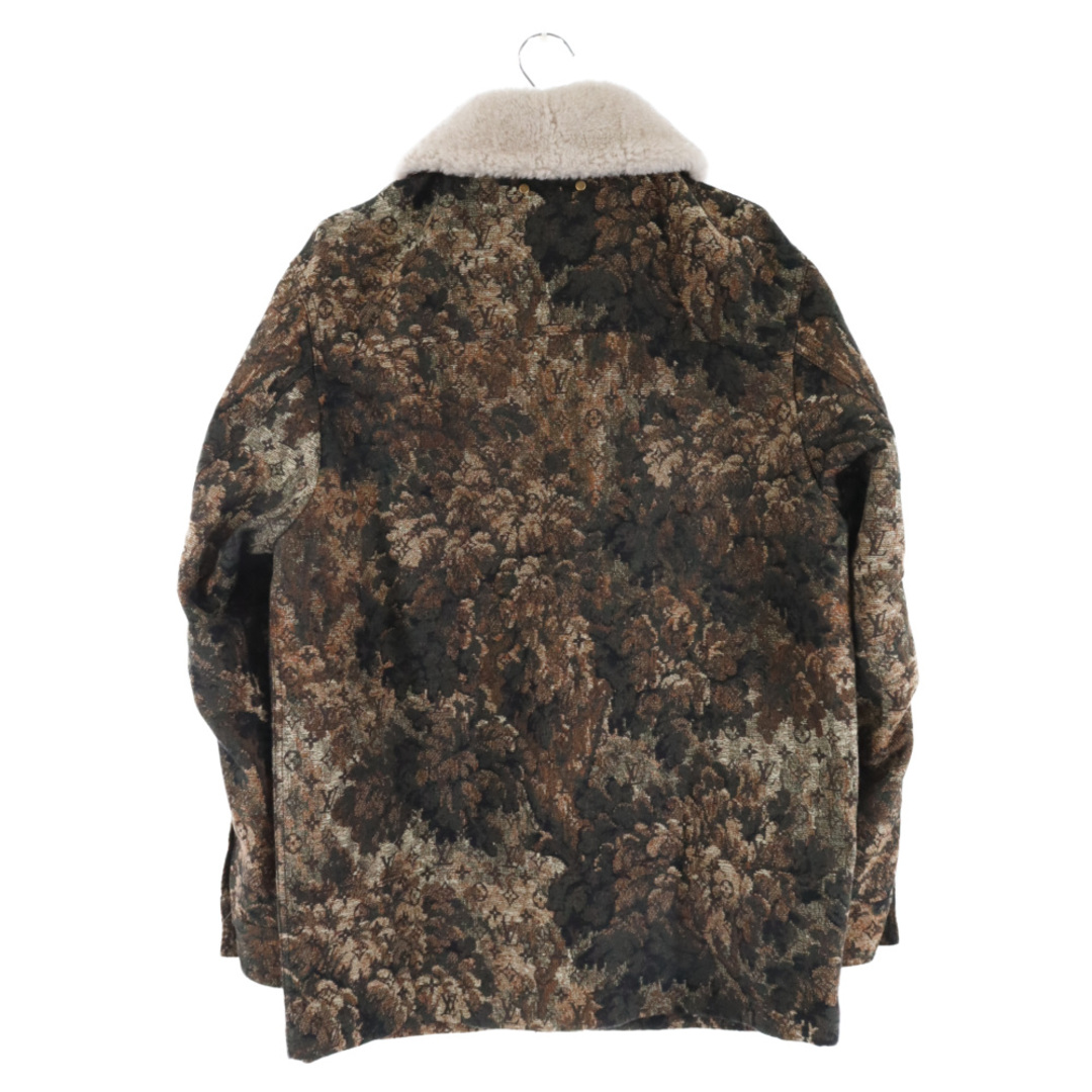 LOUIS VUITTON(ルイヴィトン)のLOUIS VUITTON ルイヴィトン 21SS Monogram Tapestry Shearling Jacket モノグラムシアリングジャケット ブラウン RM211M ZPZ HKA03W メンズのジャケット/アウター(フライトジャケット)の商品写真