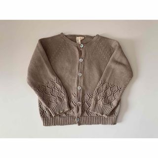 misha&puff Scallop cardigan Rose gold