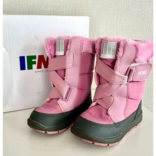 IFMEイフミー　キッズボアブーツ（撥水）（17cm）　【ピンク】