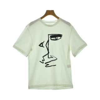 アキラナカ(AKIRANAKA)のAKIRA NAKA アキラナカ Tシャツ・カットソー 2(M位) 白 【古着】【中古】(カットソー(半袖/袖なし))