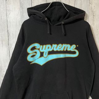 【人気モデル】supreme⭐︎センタープリントロゴ肉厚コットンパーカー　Mサイズ