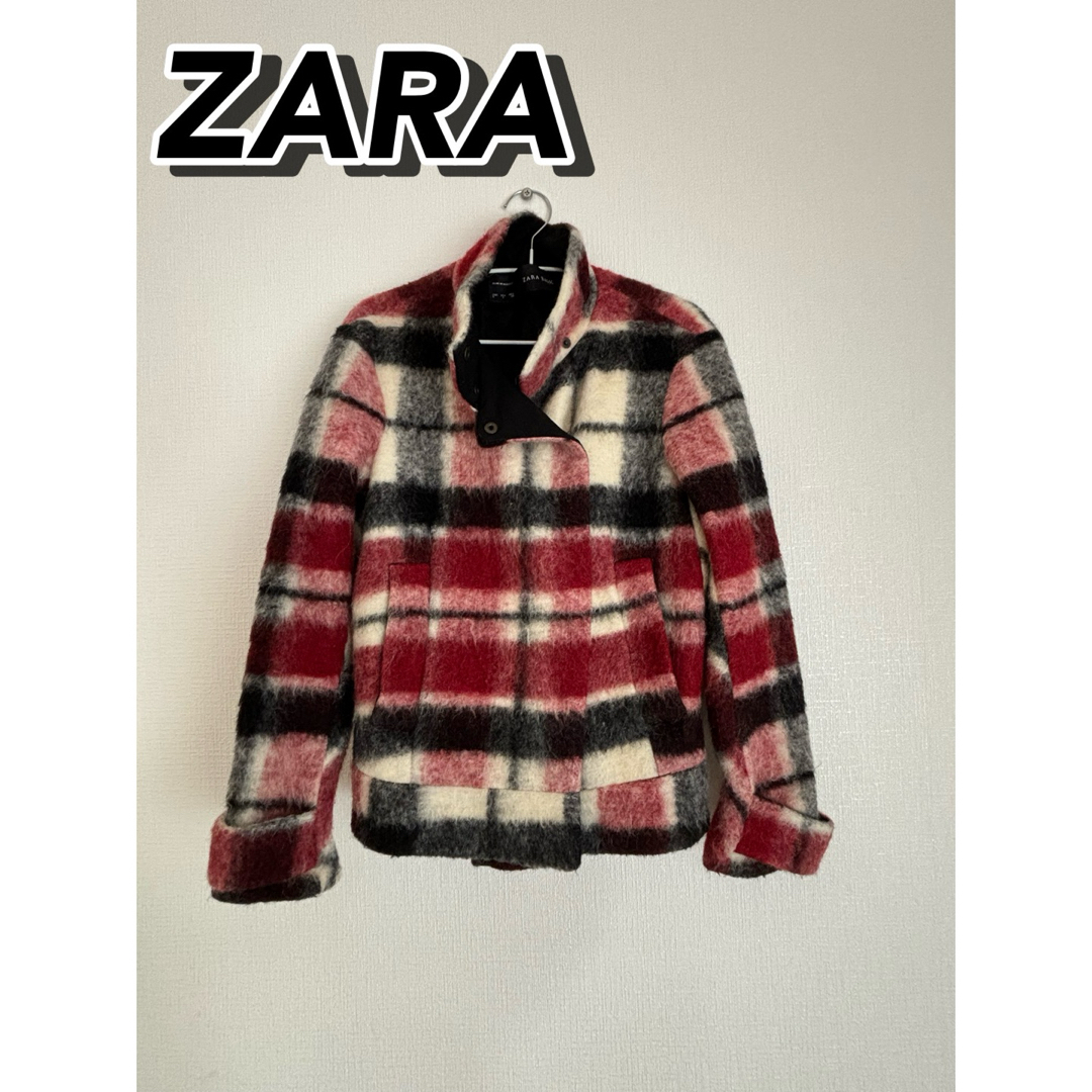 ZARA(ザラ)の【ZARA】チェックコート レディースのジャケット/アウター(チェスターコート)の商品写真