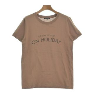 ニジュウサンク(23区)の23区 ニジューサンク Tシャツ・カットソー 40(M位) 茶 【古着】【中古】(カットソー(半袖/袖なし))