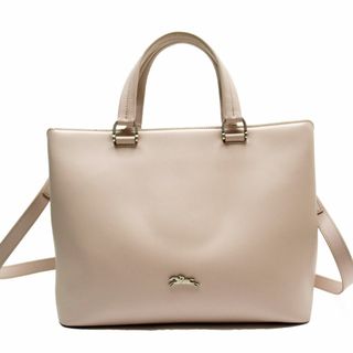 ロンシャン(LONGCHAMP)のロンシャン Longchamp ハンドバッグ トートバッグ レザー ライトピンク レディース 送料無料【中古】 t19095g(ハンドバッグ)