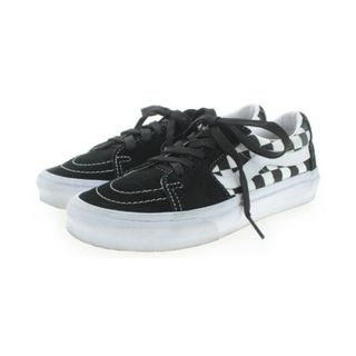 ヴァンズ(VANS)のVANS バンズ スニーカー 22.5cm 黒x白(総柄) 【古着】【中古】(スニーカー)