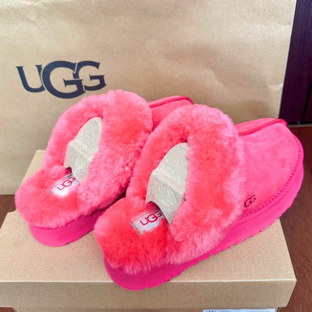 UGG - 【1点限り】UGG アグ ディスケット 厚底 サンダル ムートン ボア ...