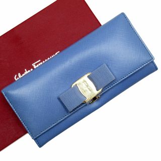 サルヴァトーレフェラガモ 長財布 財布(レディース)(ブルー・ネイビー サルヴァトーレフェラガモ 長財布 財布(レディース)(ブルー・ネイビー