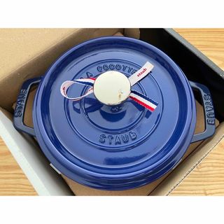 ストウブ(STAUB)のらんらん様専用★ストウブ 18cm ロイヤルブルー ピコ・ココット ラウンド(鍋/フライパン)