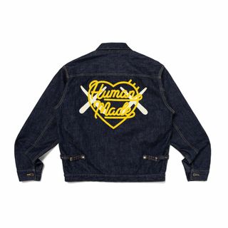 ヒューマンメイド(HUMAN MADE)のw4wendy様 KAWS MADE DENIM WORK JACKET #2(スタジャン)