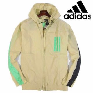 アディダス(adidas)の【adidas/アディダス】ジップアップ フーデッドジャケット・L・ベージュ系(ナイロンジャケット)