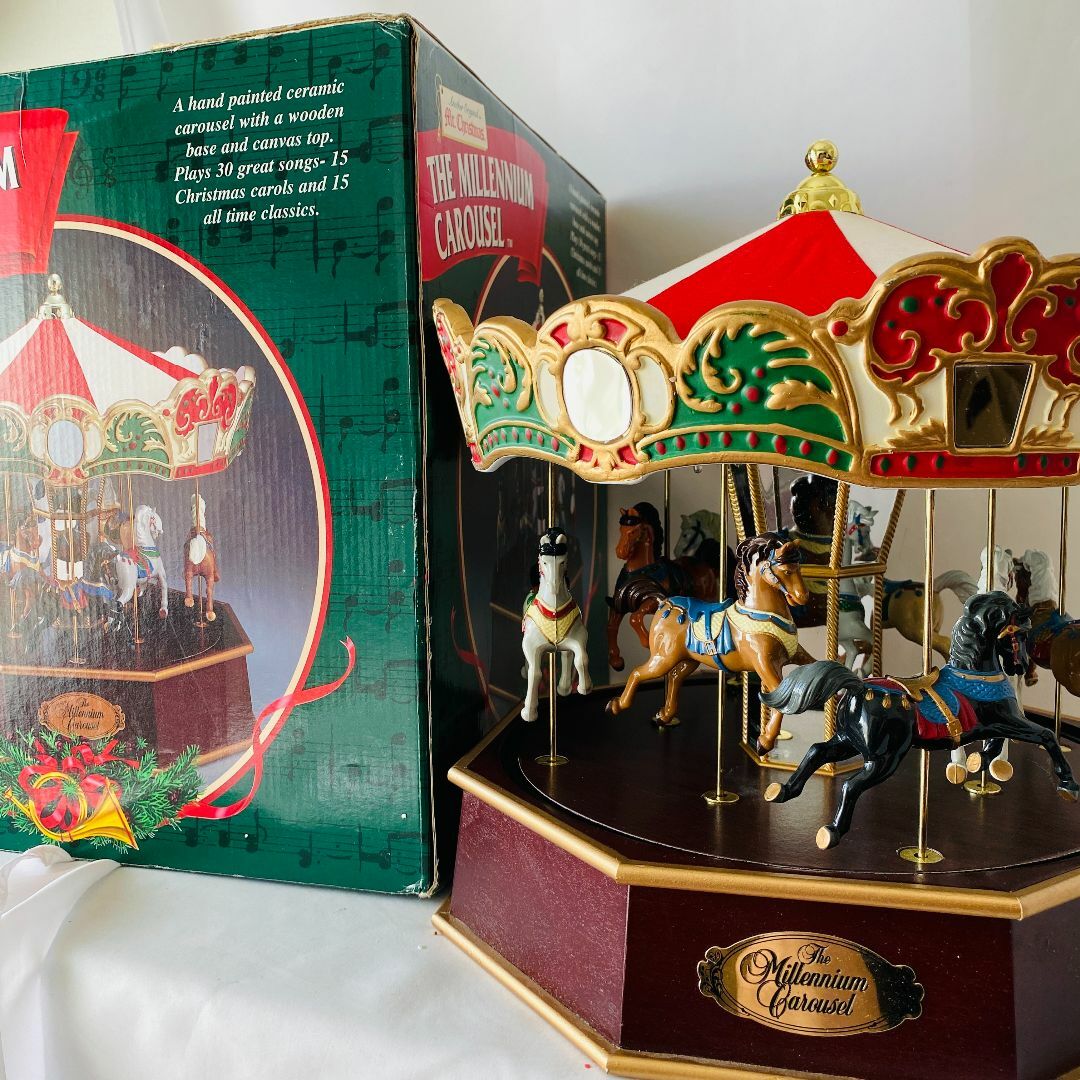 メリーゴーランド オルゴール カルーセル クリスマス (新品】未 メリーゴーランド オルゴール カルーセル クリスマス (新品】未