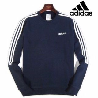 アディダス(adidas)の【adidas/アディダス】裏フリース クルーネック スウェット トレーナー・O(スウェット)