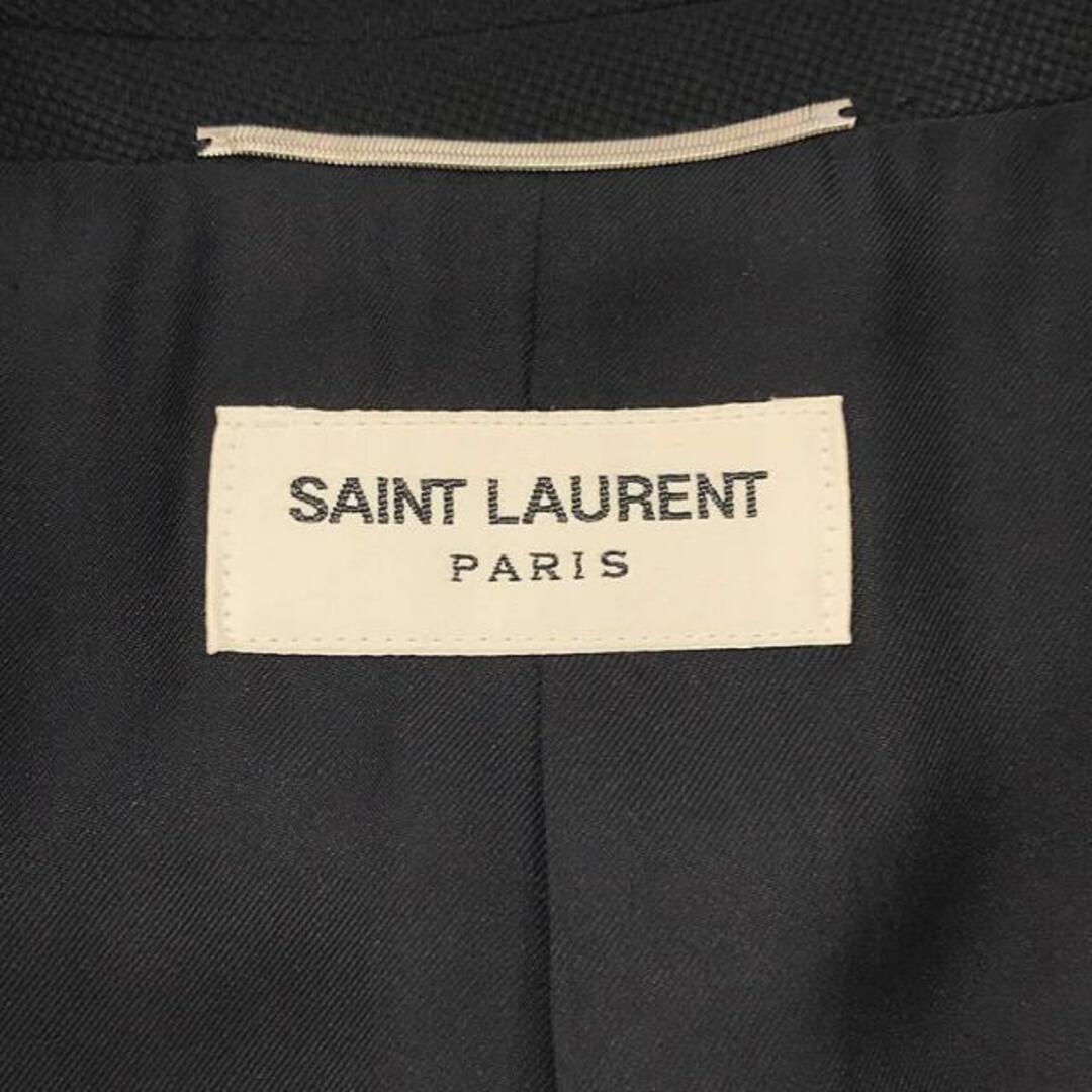 Saint Laurent(サンローラン)の【美品】  SAINT LAURENT / サンローラン | 2013 | エディ期 総裏地 シルク切替 1B テーラード スモーキング ジャケット | 46 | ブラック | メンズ メンズのジャケット/アウター(その他)の商品写真