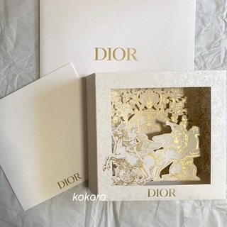ディオール(Dior)のディオール メッセージカード 紙製オブジェ ノベルティ ホリデークリスマス(カード/レター/ラッピング)
