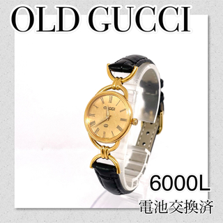 グッチ(Gucci)の稼働　GUCCI オールドグッチ 6000Lレディース ブランド　価格相談歓迎(腕時計)