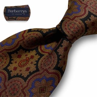 バーバリー(BURBERRY)のBurberrys バーバリーズ  ブラウン ペイズリー  シルク ネクタイ(ネクタイ)