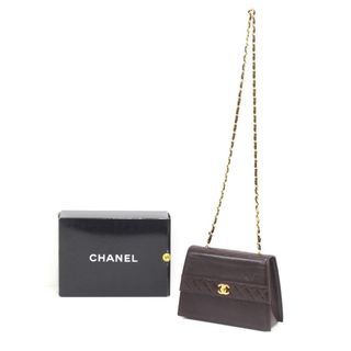 シャネル(CHANEL)の$$ CHANEL シャネル マトラッセ  ショルダーバッグ  レザー  ダークブラウン(ショルダーバッグ)