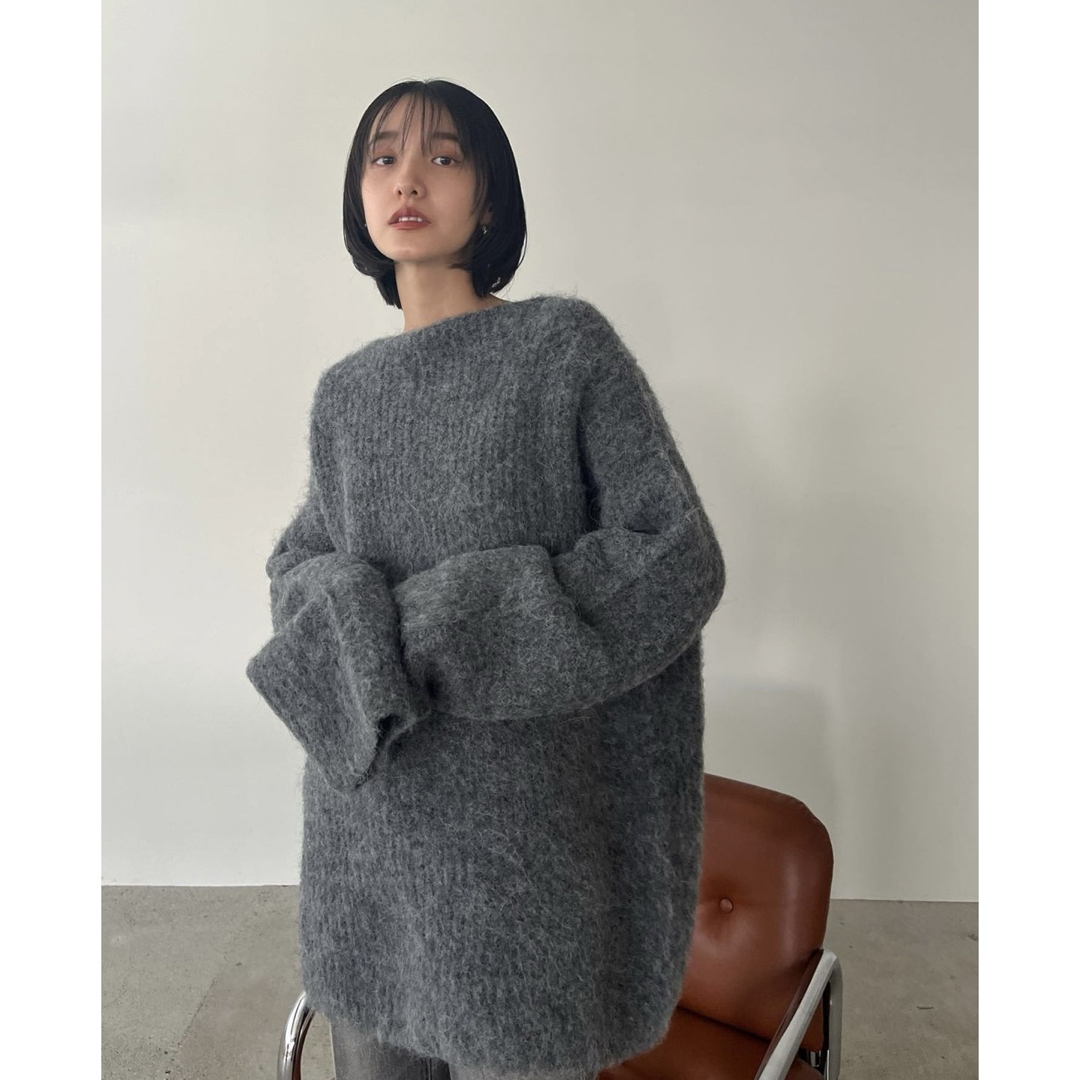 クラネ正規品！新品BOAT NECK ALPACA OVER KNIT TOPS