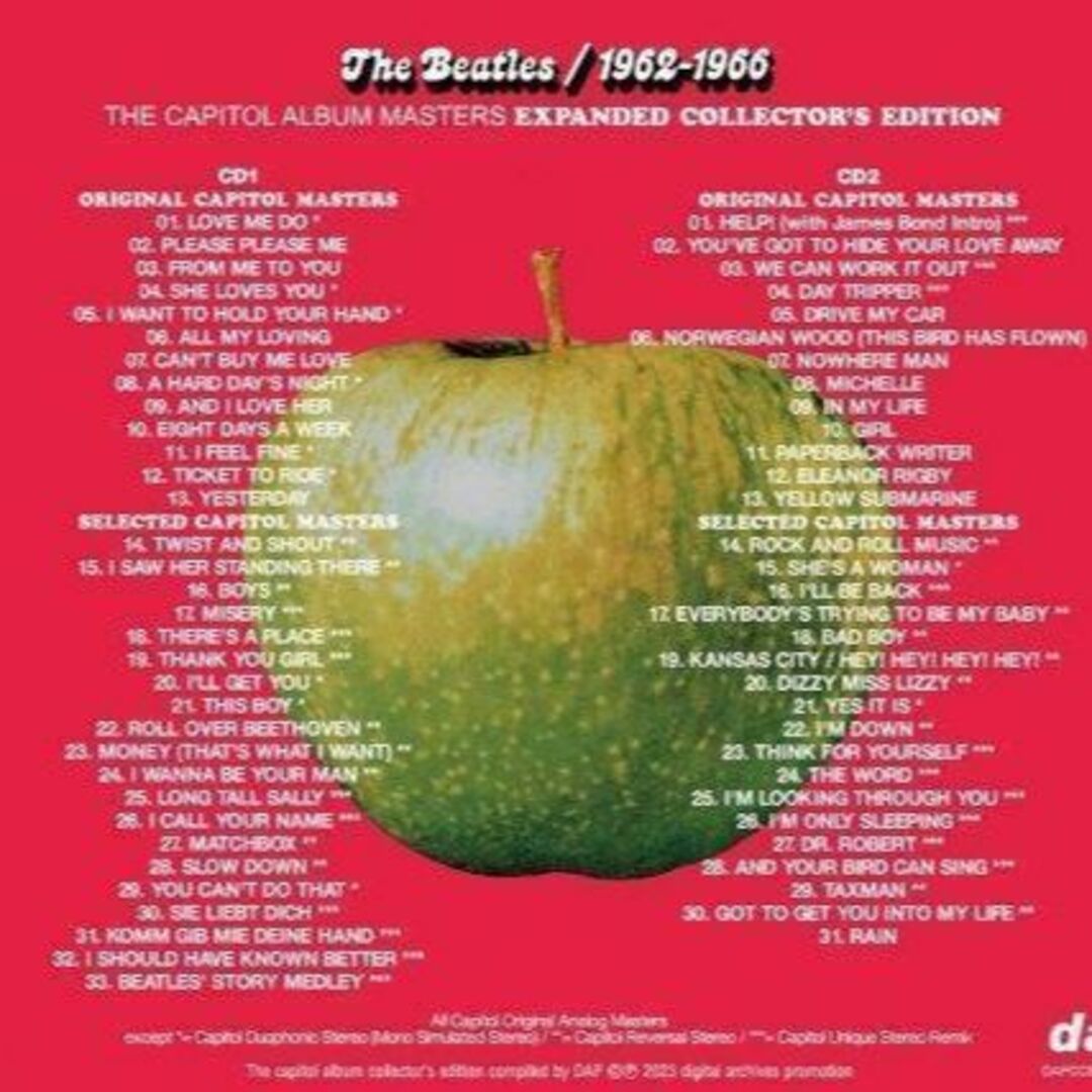 THE BEATLES 1962~1970 THE CAPITOL ALBUM エンタメ/ホビーのCD(ポップス/ロック(洋楽))の商品写真