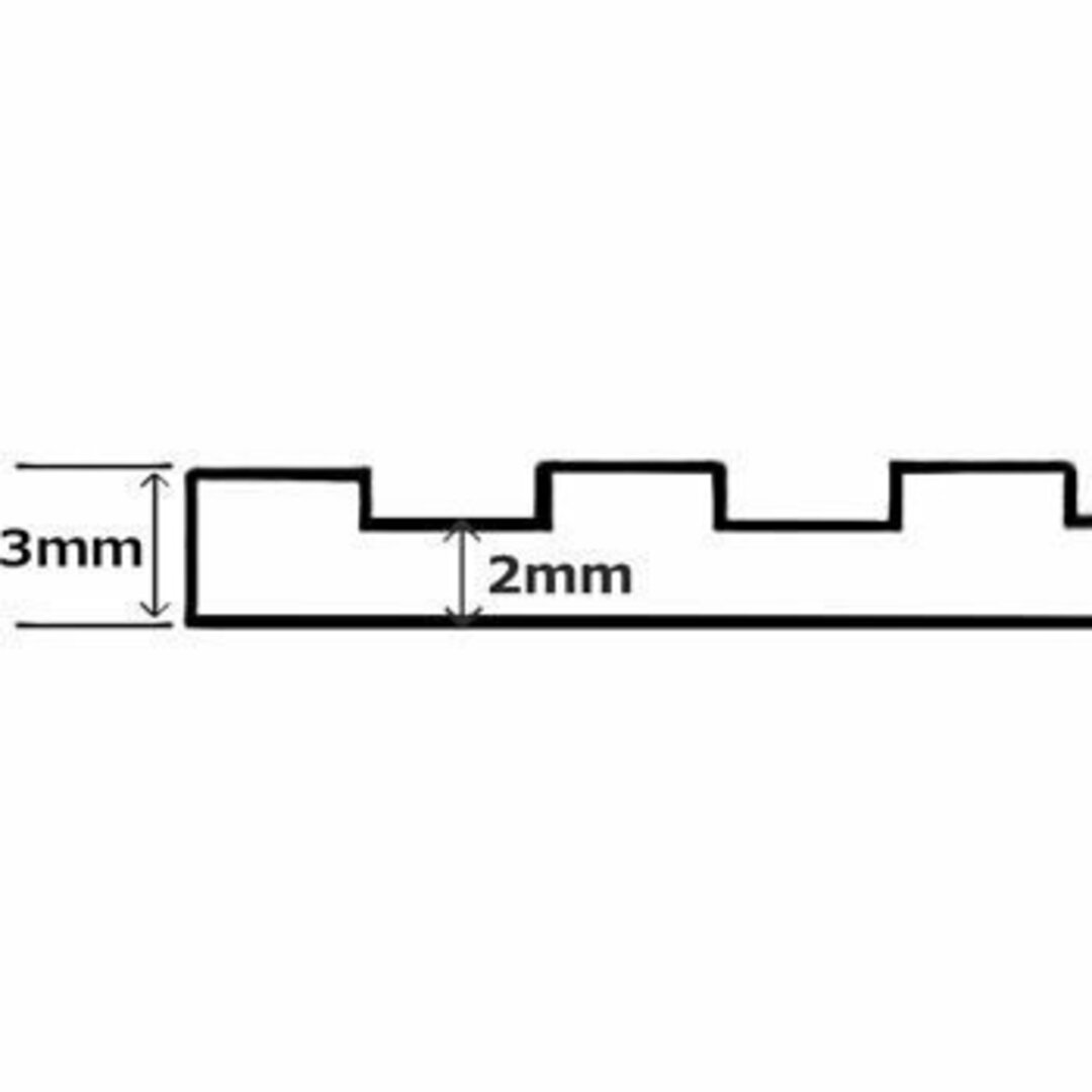 【送料無料】未使用 筋入りゴムマット B山ゴムマット t3×100×10m巻 インテリア/住まい/日用品のラグ/カーペット/マット(その他)の商品写真